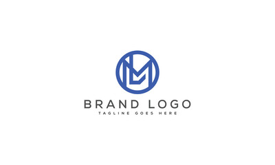 letter LM logo design vector template design for brand.