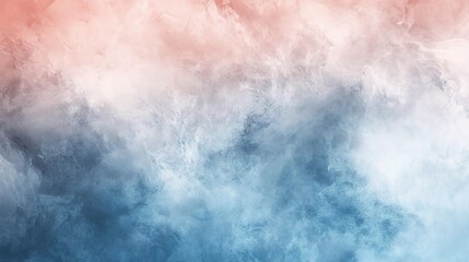 Obraz premium Celestial Hues: A dreamy abstract background of swirling clouds bathed in ethereal pink and blue tones.