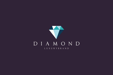 Luxury elegant emblem diamond logo templates for jewelry business