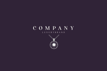 Fototapeta premium Luxury elegant emblem logo templates for jewelry business