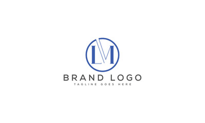 letter LM logo design vector template design for brand.