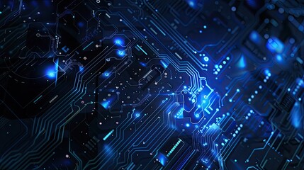 Obraz premium Abstract Circuit Board Illustration