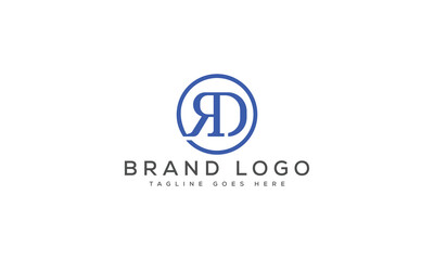 letter RD logo design vector template design for brand.