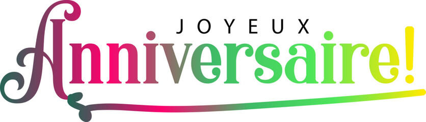 Joyeux Anniversaire, Joyeux Anniversaire gradient vector