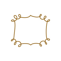 Hand drawn vintage line border