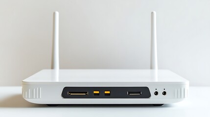 Wifi wireless router on white