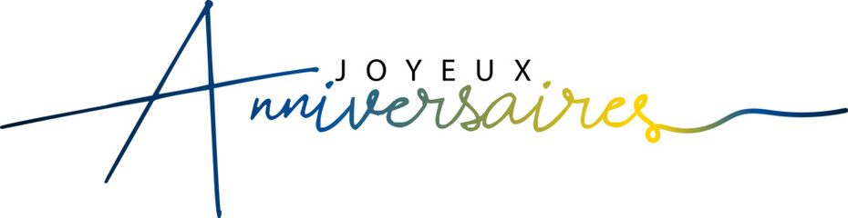 Joyeux Anniversaire, Joyeux Anniversaire gradient vector