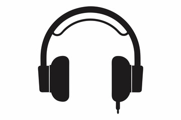 
Headphone, Headphone vector silhouette, earphone icon, vector illustration
