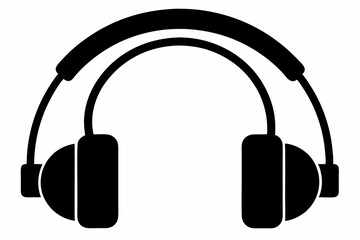 
Headphone, Headphone vector silhouette, earphone icon, vector illustration
