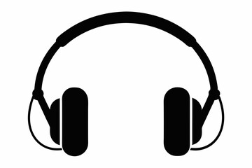
Headphone, Headphone vector silhouette, earphone icon, vector illustration
