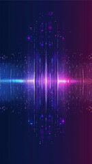 Futuristic Blue and Purple Background Illustration