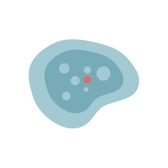 illustration of Healthcare and Medical education drawing chart of Amoeba for Science Biology study