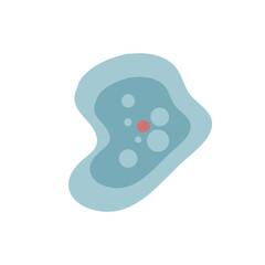 illustration of Healthcare and Medical education drawing chart of Amoeba for Science Biology study