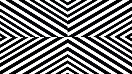 Stylish diagonal line vector graphic with bold black and white stripes, intersecting at a sharp angle, creating a dynamic and modern visual composition.