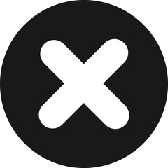 Obraz premium cross icon, reject icon, wrong icon vector