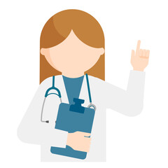 Fototapeta premium Graphic images of doctor in various poses in flat design. transparency background