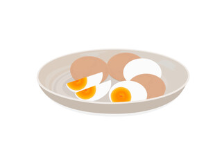 Eggs on a white background.