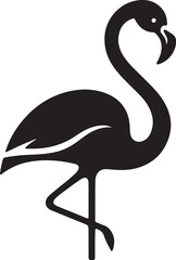 Fototapeta premium Flamingo icon silhouette vector art illustration