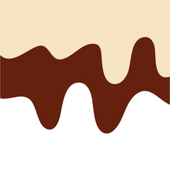 Double Vanilla milk and strawberry ice cream melted