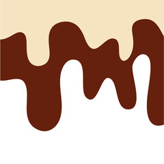 Double Vanilla milk and strawberry ice cream melted