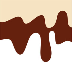 Double Vanilla milk and strawberry ice cream melted