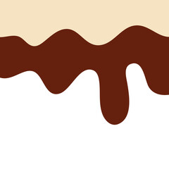 Double Vanilla milk and strawberry ice cream melted