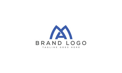 letter MA logo design vector template design for brand.