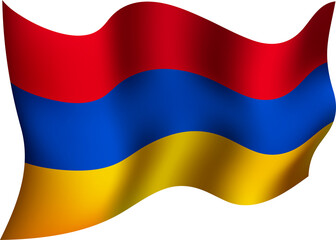 Armenia Realistic 3D Waving Flag