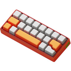 3D Keyboard Illustration