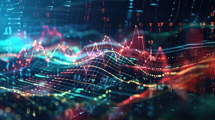 Fototapeta premium Abstract Data Visualization