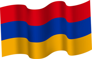 Armenia Realistic 3D Waving Flag