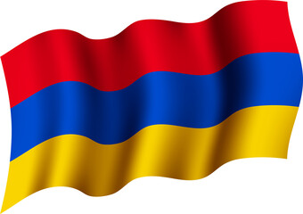 Armenia Realistic 3D Waving Flag