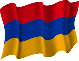 Armenia Realistic 3D Waving Flag