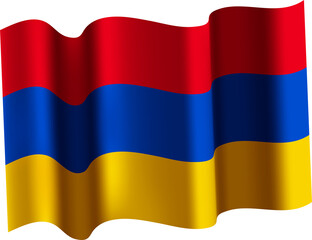 Armenia Realistic 3D Waving Flag