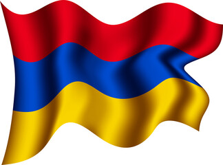 Armenia Realistic 3D Waving Flag