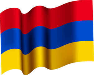 Armenia Realistic 3D Waving Flag