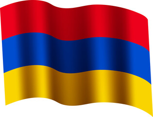 Armenia Realistic 3D Waving Flag