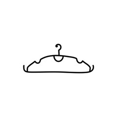 Hanger icon. Cloth hanger, coat or clothes rack icon symbol vector