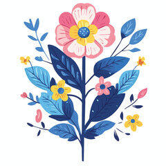 Trippy Aesthetic Flower Illustration