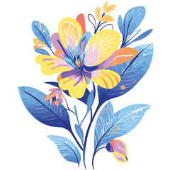 Trippy Aesthetic Flower Illustration