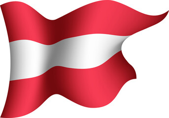 Austria Realistic 3D Waving Flag