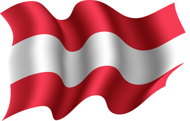 Austria Realistic 3D Waving Flag