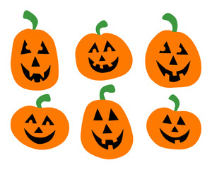 Halloween Jack O'Lantern Pumpkin Faces