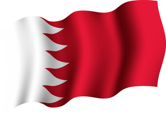 Bahrain Realistic 3D Waving Flag