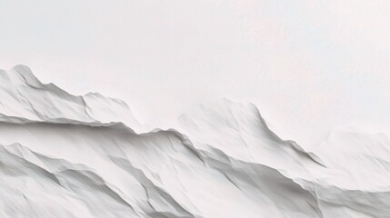 Obraz premium Abstract White Mountain Range Minimalist Background: A serene and minimalist background featuring a white mountain range, evoking a sense of peace and tranquility. 