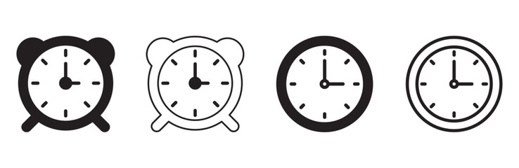 set of clock icon