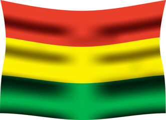 Bolovia Realistic 3D Waving Flag