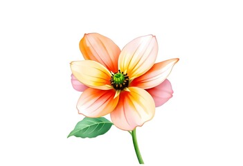 Naklejka premium Bouquet of colorful watercolor flowers. flower bouquet collection with watercolor
