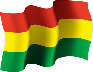 Bolovia Realistic 3D Waving Flag