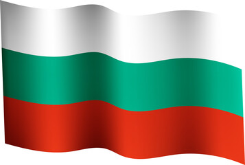 Bulgaria Realistic 3D Waving Flag